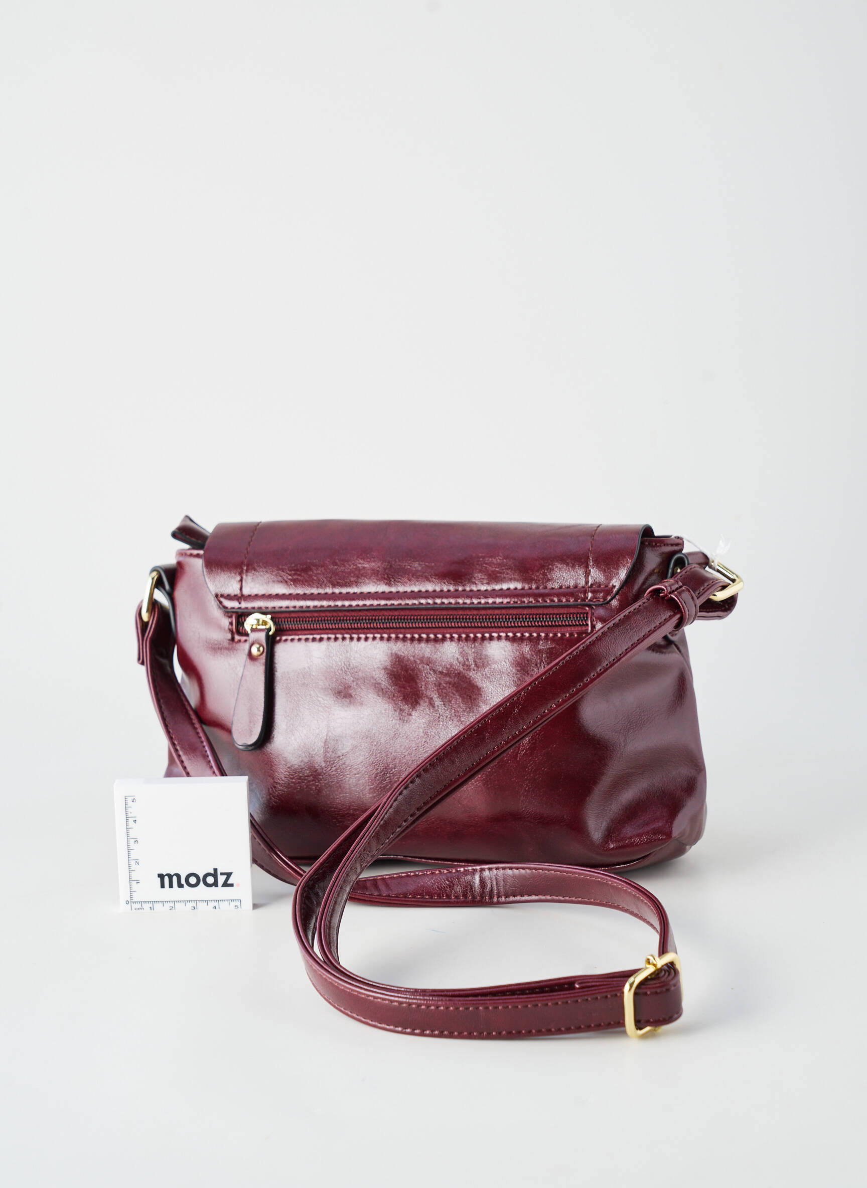 Sac multipoches forme rectangulaire rouge INES DELAURE femme