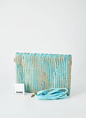 Pochette doublure textile bleu LE VOYAGE EN PANIER femme