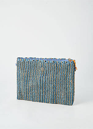 Pochette doublure textile bleu LE VOYAGE EN PANIER femme