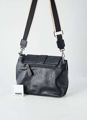 Sac multipoches forme rectangulaire noir INES DELAURE femme