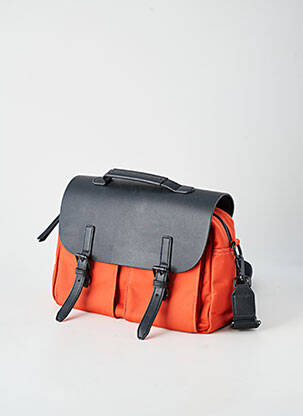 Sac multipoches forme rectangulaire orange ZÈDE femme