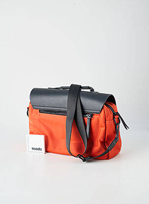 Sac multipoches forme rectangulaire orange ZÈDE femme