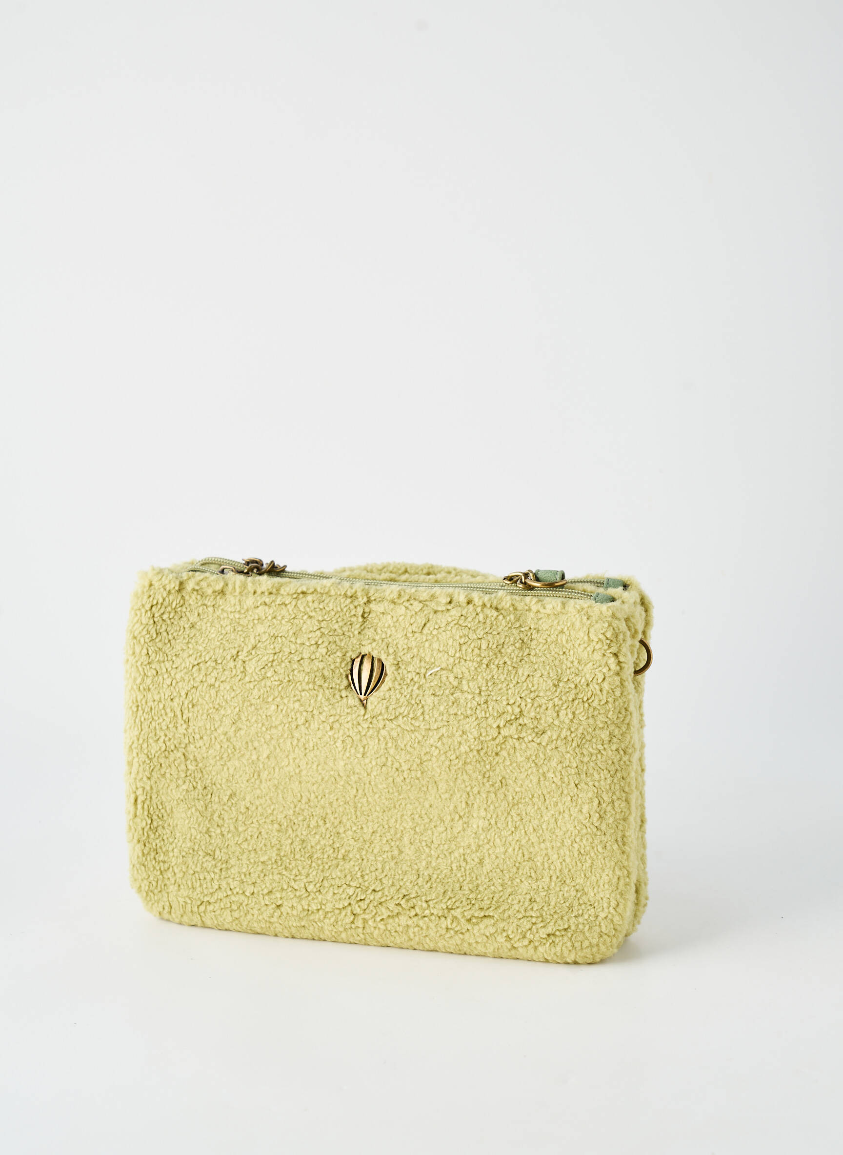 Sac multipoches forme rectangulaire vert LE VOYAGE EN PANIER femme