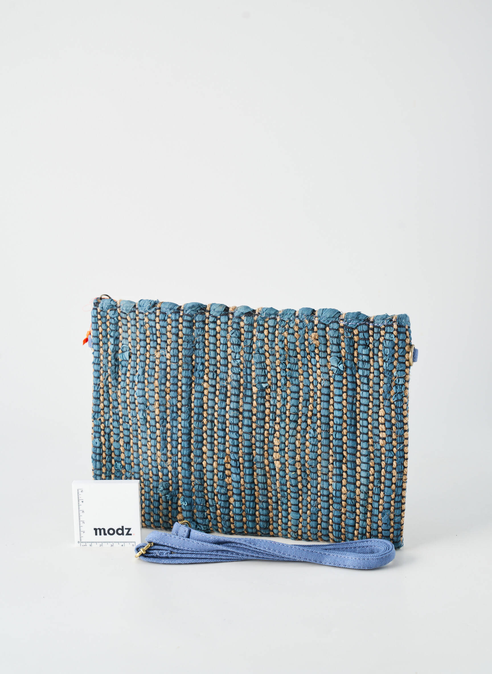Pochette doublure textile bleu LE VOYAGE EN PANIER femme