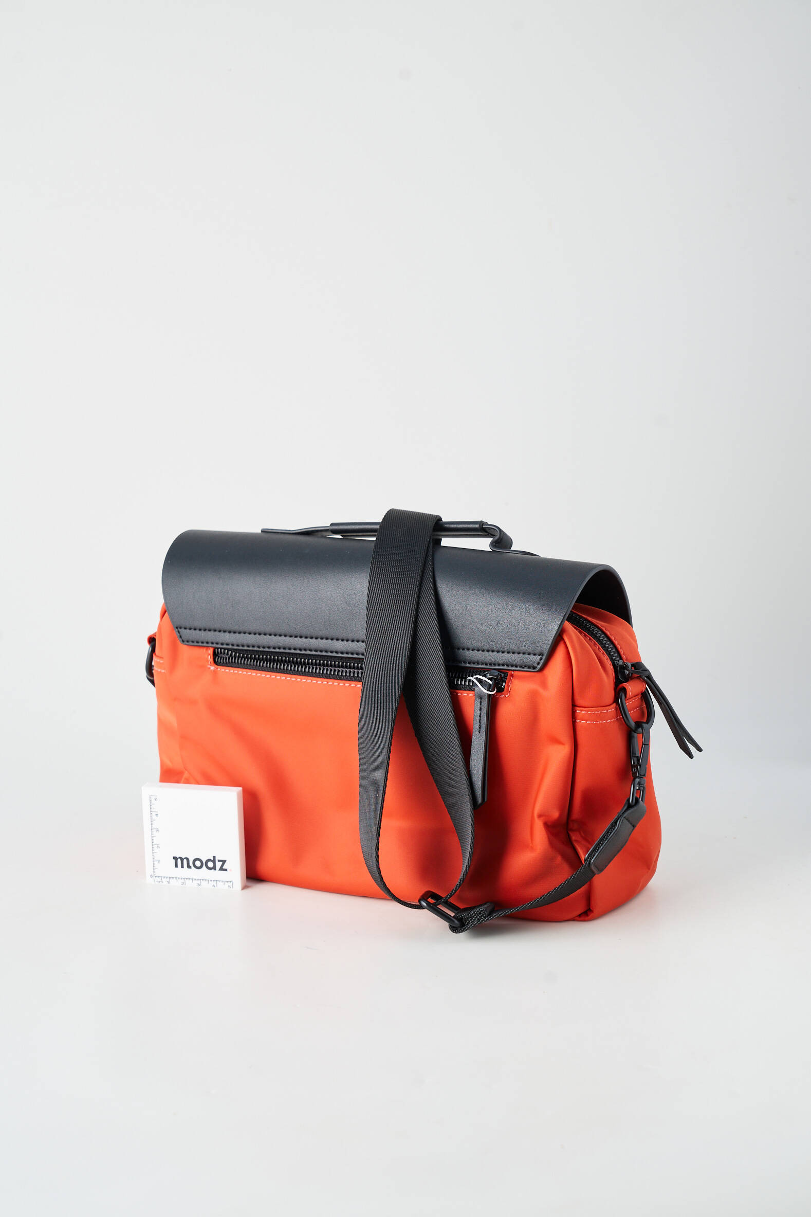 Sac multipoches forme rectangulaire orange ZÈDE femme