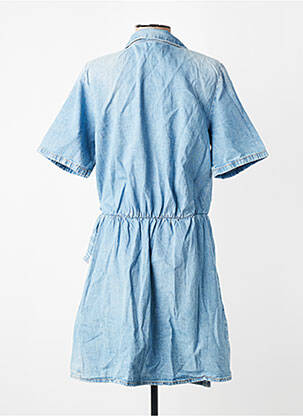 Robe courte manches courtes manches courtes bleu LE TEMPS DES CERISES femme