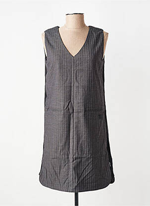 Robe courte sans manche sans manche gris LE TEMPS DES CERISES femme