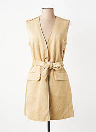 Gilet sans manche coupe cintrée beige SOYACONCEPT femme