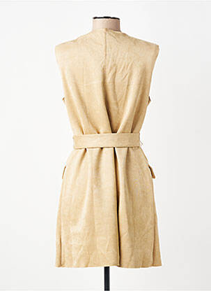 Gilet sans manche poches beige SOYACONCEPT femme