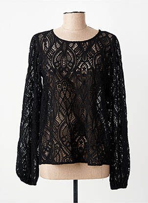 Top col rond manches longues noir SOYACONCEPT femme