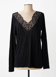 Top stretch manches longues noir SOYACONCEPT femme