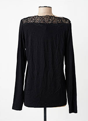 Top tissage jersey manches longues noir SOYACONCEPT femme