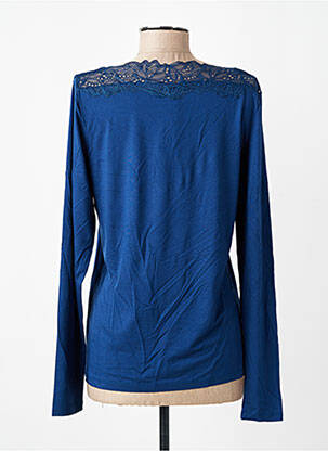 Top tissage jersey manches longues bleu SOYACONCEPT femme