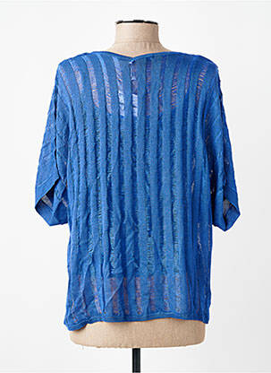 Pull col v manches courtes bleu TIFFOSI femme