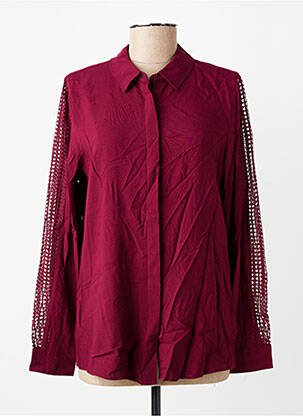 Chemisier coupe droite manches longues rouge SOYACONCEPT femme