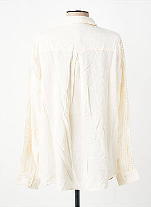 Chemisier coupe droite manches longues beige SOYACONCEPT femme