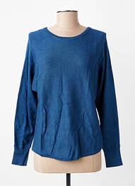 Pull tissage chiné manches longues bleu SOYACONCEPT femme