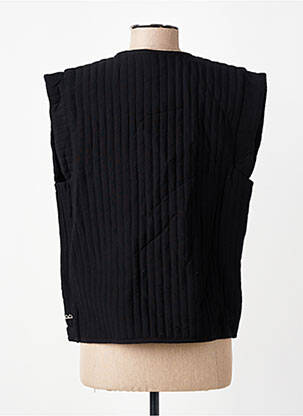 Gilet sans manche coupe droite noir SOYACONCEPT femme