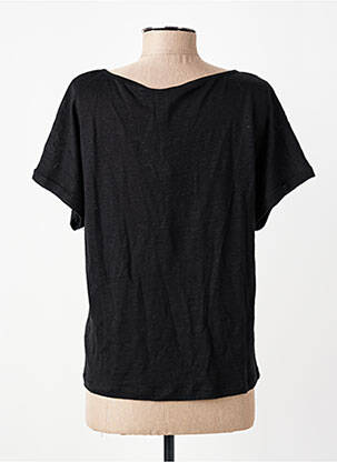 T-shirt coupe droite manches courtes noir LES TROPEZIENNES PAR M.BELARBI femme