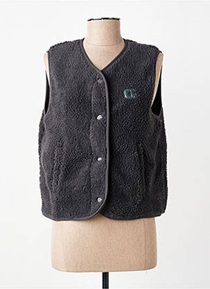 Gilet sans manche poches gris LE TEMPS DES CERISES femme