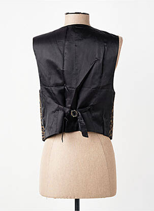Gilet sans manche doublure marron LE TEMPS DES CERISES femme