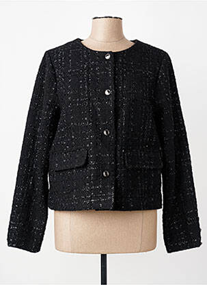 Veste chic fermeture boutonnée sur le devant noir SOYACONCEPT femme
