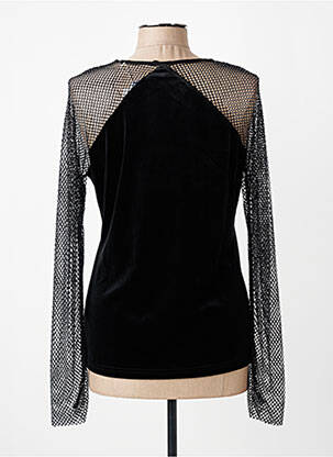 Top col rond manches longues noir SALSA femme