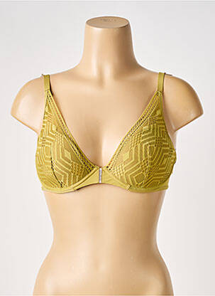 Soutien-gorge effet matière satinée haut soutien-gorge moulé vert PASSIONATA femme