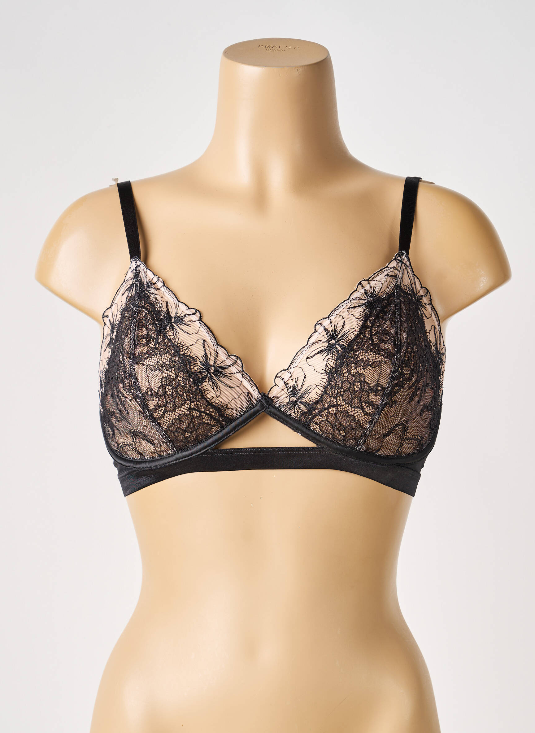 Soutien-gorge légère et transparente haut soutien-gorge emboitant noir PASSIONATA femme
