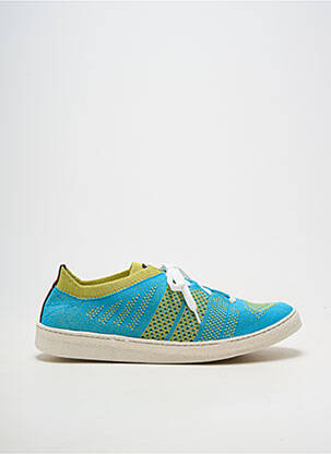 Baskets bout rond talon plat jusqu'à 3cm bleu ECTOR femme