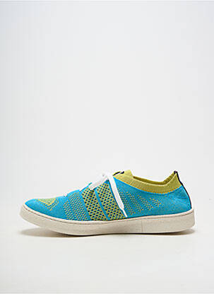 Baskets bout rond talon plat jusqu'à 3cm bleu ECTOR femme