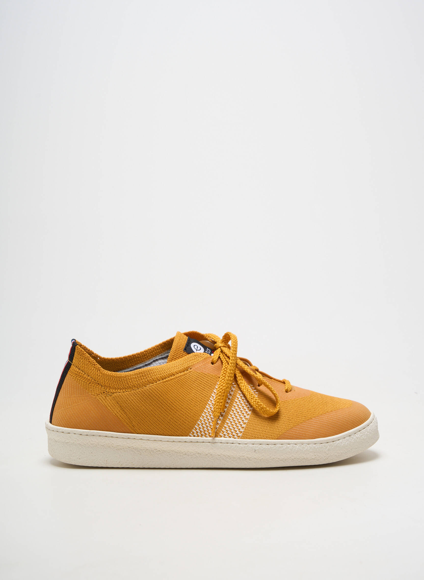 Baskets bout rond talon plat jusqu'à 3cm orange ECTOR femme
