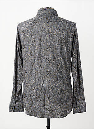 Chemise manches longues imprimé fantaisie vert DESOTO homme