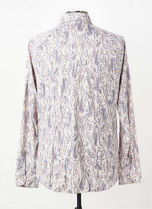 Chemise manches longues coupe cintrée beige DESOTO homme