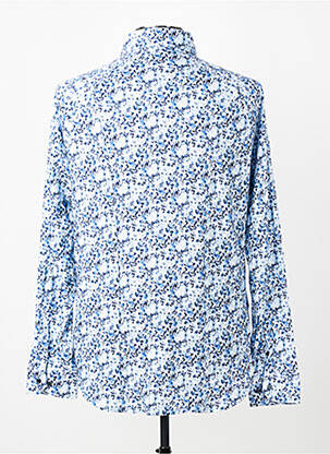Chemise manches longues coupe cintrée bleu DESOTO homme