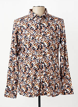Chemise manches longues imprimé fleurs marron DESOTO homme