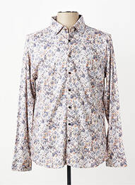 Chemise manches longues coupe cintrée beige DESOTO homme
