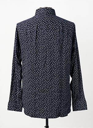 Chemise manches longues coupe cintrée bleu DESOTO homme
