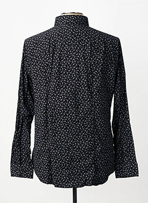 Chemise manches longues coupe cintrée noir DESOTO homme