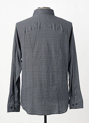 Chemise manches longues imprimé fantaisie noir DESOTO homme