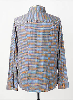 Chemise manches longues imprimé fantaisie beige DESOTO homme