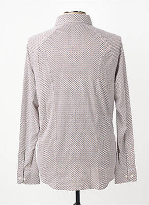 Chemise manches longues coupe cintrée marron DESOTO homme