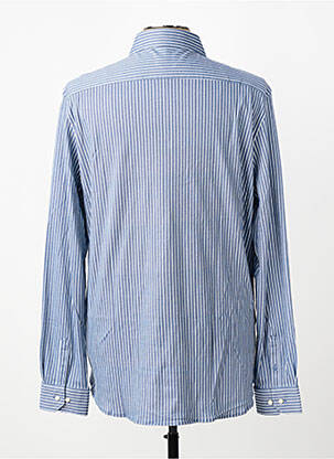 Chemise manches longues coupe cintrée bleu DESOTO homme
