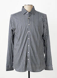 Chemise manches longues coupe cintrée vert DESOTO homme