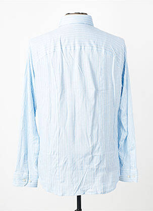 Chemise manches longues coupe cintrée bleu DESOTO homme