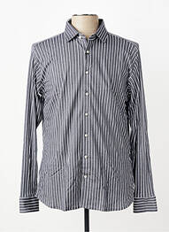 Chemise manches longues coupe cintrée gris DESOTO homme