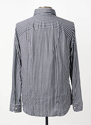 Chemise manches longues coupe cintrée gris DESOTO homme