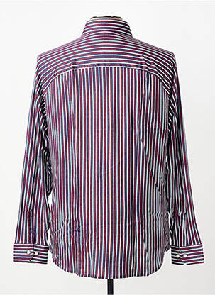 Chemise manches longues coupe cintrée rouge DESOTO homme