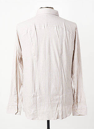 Chemise manches longues coupe cintrée beige DESOTO homme