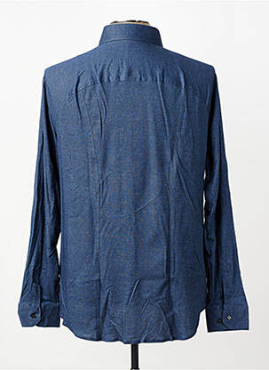 Chemise manches longues coupe cintrée bleu DESOTO homme